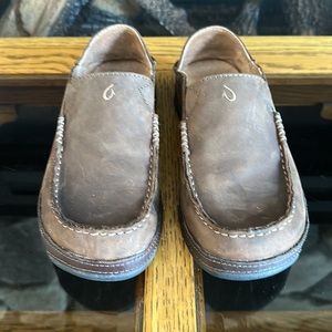 OluKai men’s Moloā leather loafer, size 7. EUC, never worn outside.